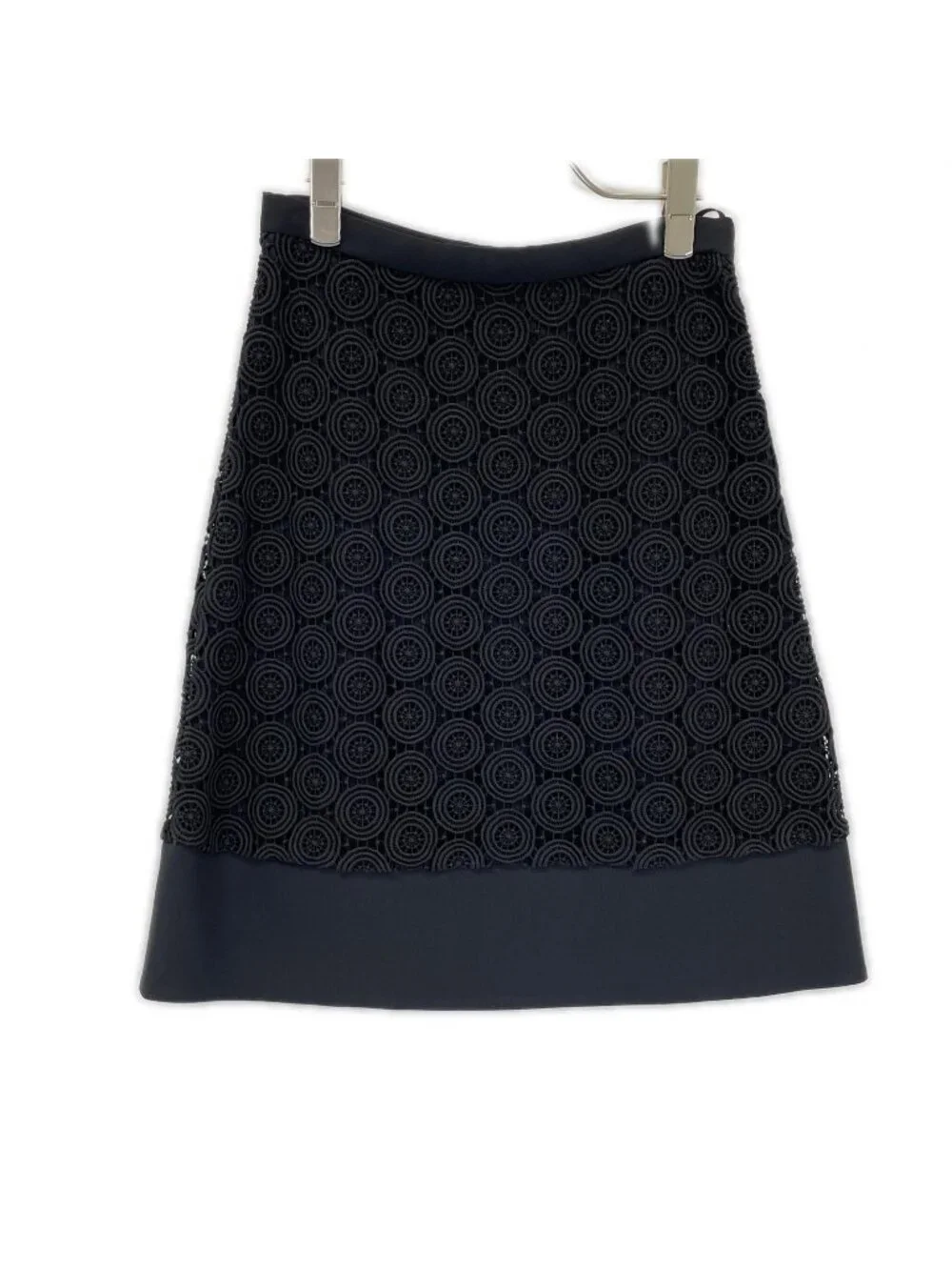 Prada Black Embroidery Skirt